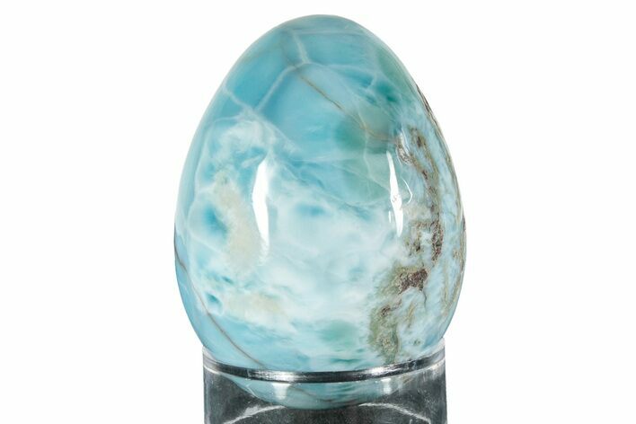 Stunning, Polished Larimar Egg - Dominican Republic #240222